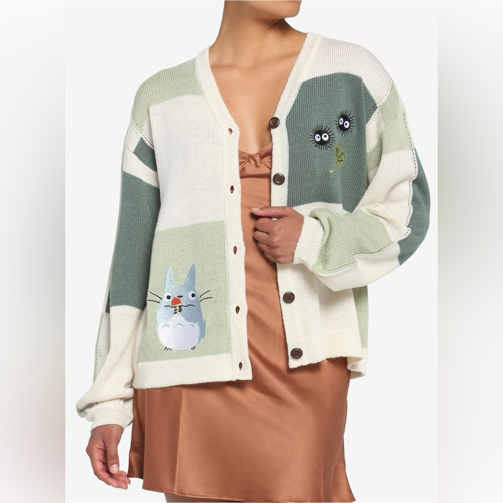 Her Universe Studio Ghibli My Neighbor Totoro Patchwork Girls Cardigan